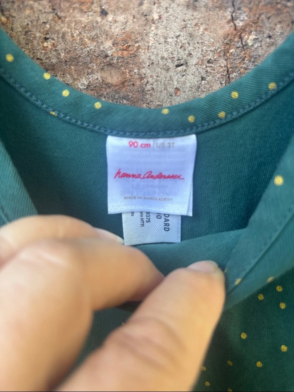Hanna Andersson Forest Green & Gold Sparkle Tulle Dress